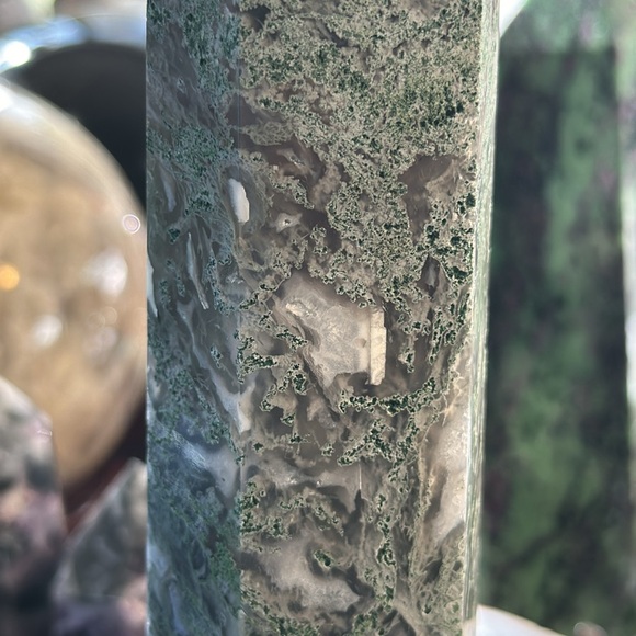 Moss Agate Crystal Tower! - Picture 9 of 10